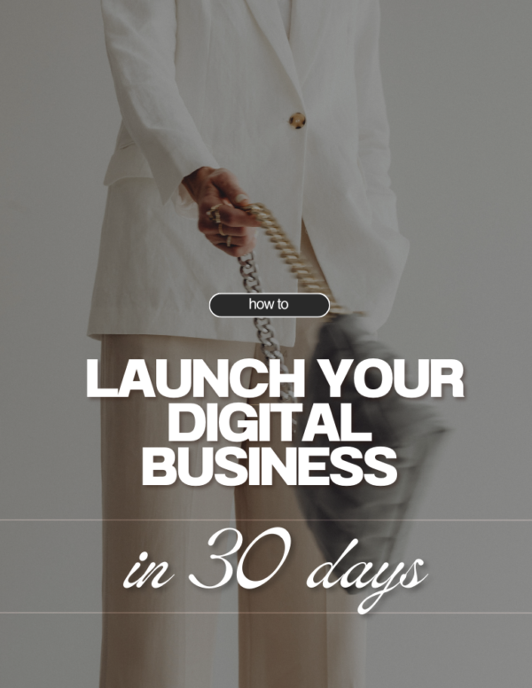 Launch your Digital Business in 30Days